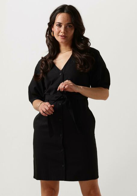 ANOTHER LABEL Mini robe LIVA DRESS S/S en noir - large