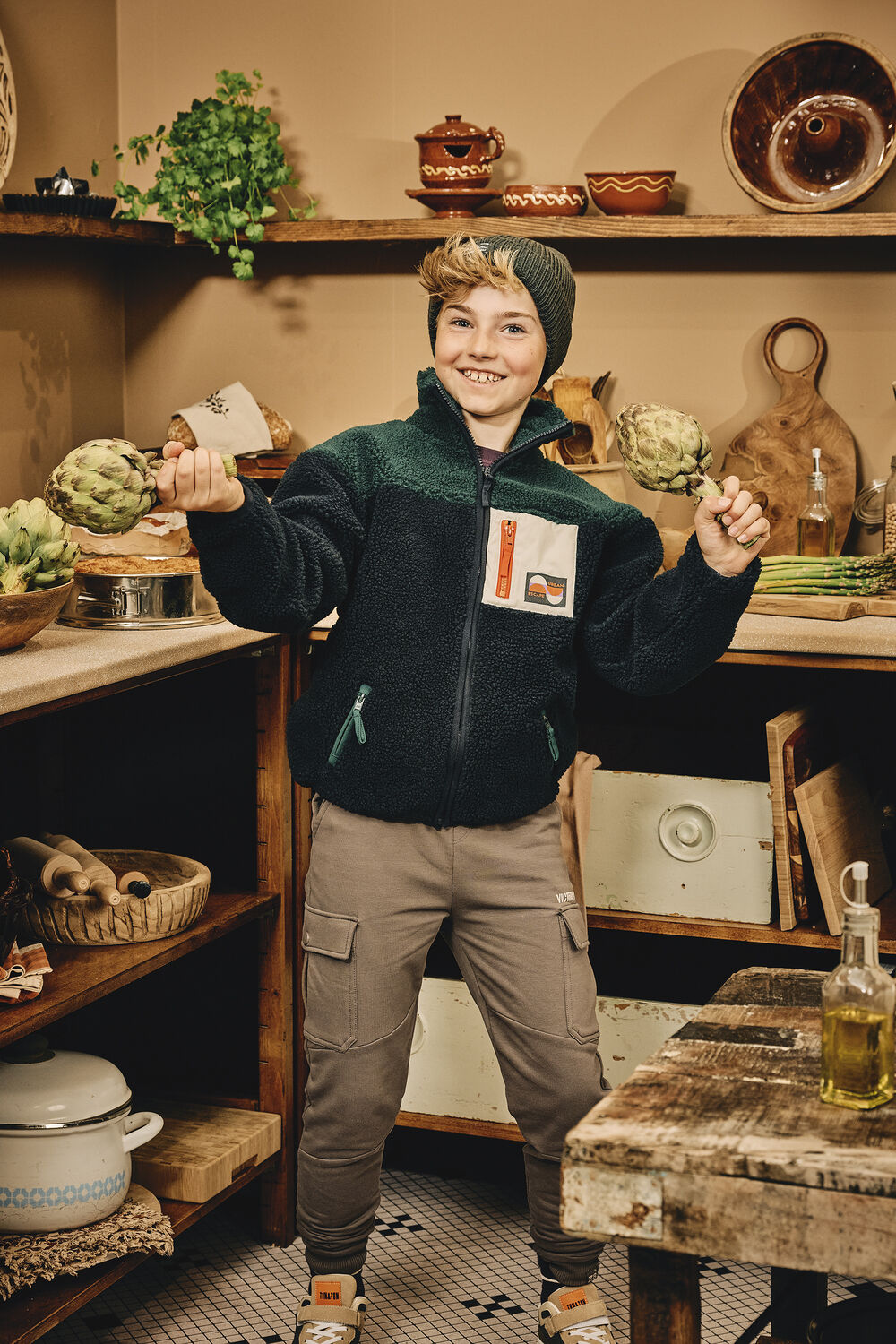 Z8 Pantalon cargo COOPER en marron - large