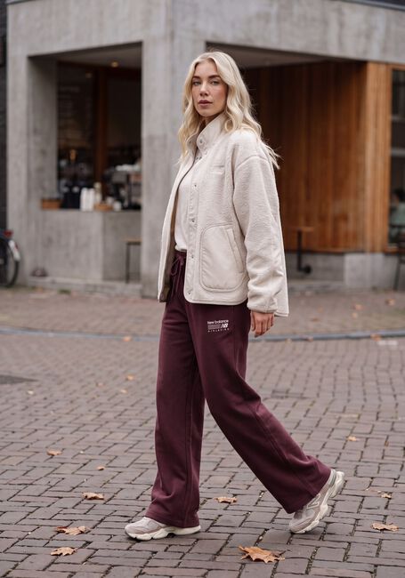Bordeaux NEW BALANCE Joggingbroek TRACKSIDE FRENCH TERRY PANT - large