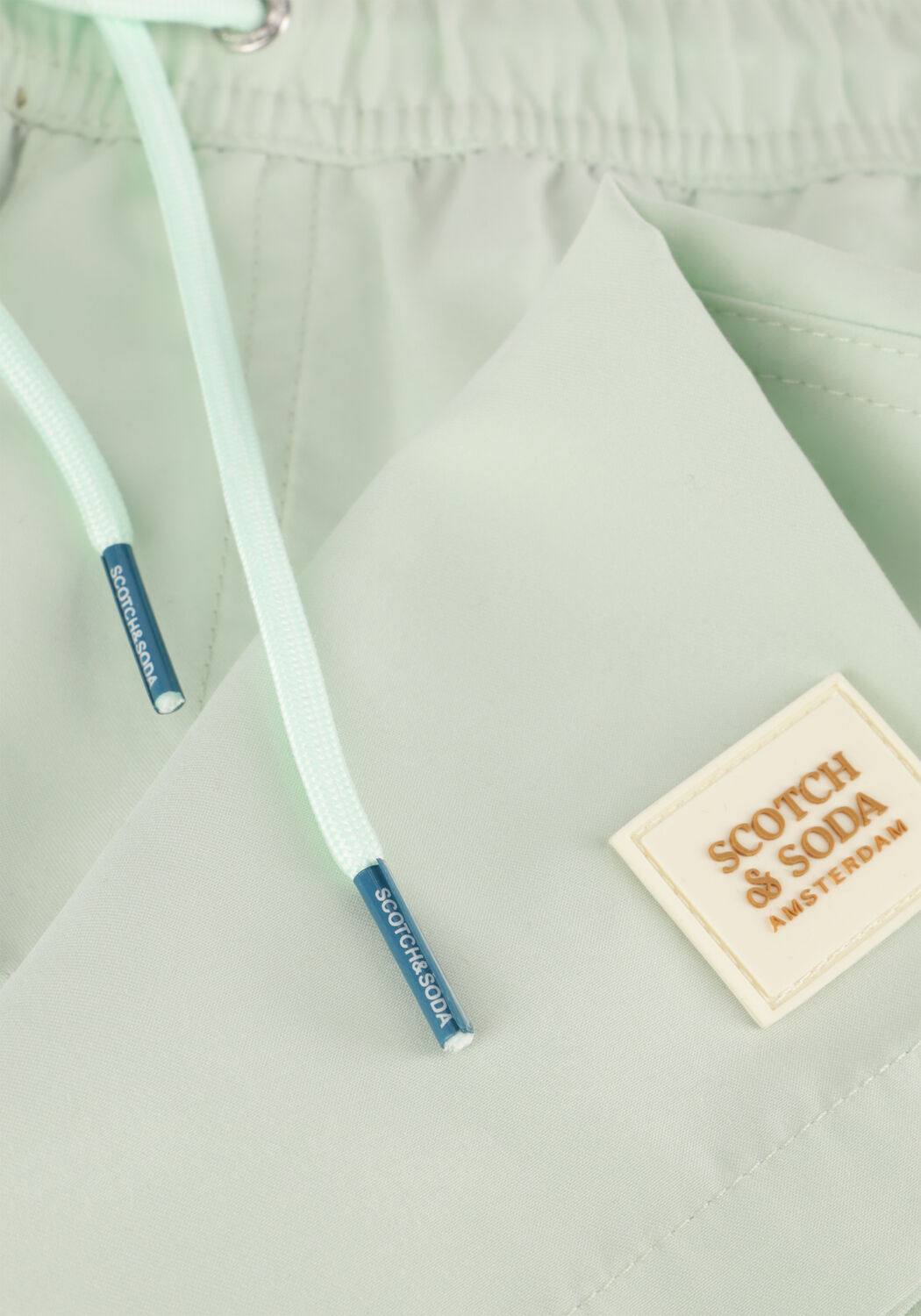 SCOTCH & SODA Shorts de bain MID LENGTH SWIM SHORT SOLID Menthe - large