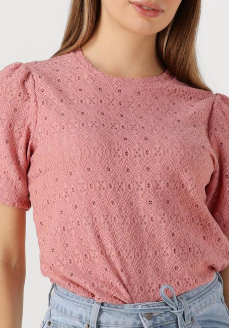 Roze OBJECT T-shirt OBJLAILA S/S RE TOP - large
