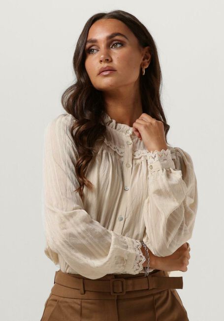 Creme LOLLYS LAUNDRY  AIRLIE SHIRT - large