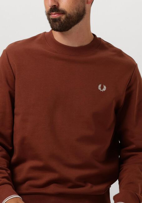 FRED PERRY Pull CREW NECK SWEATSHIRT en marron - large
