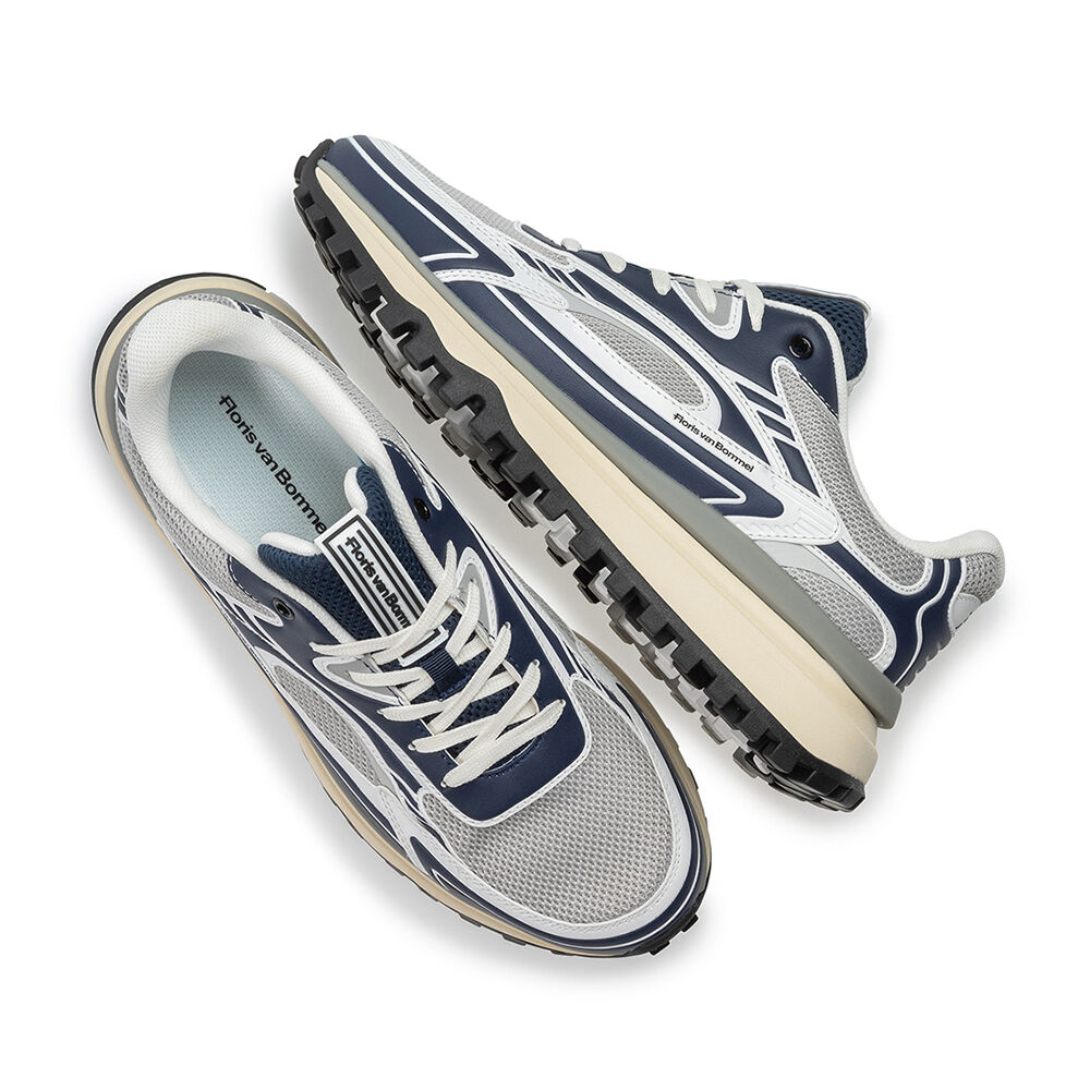 FLORIS VAN BOMMEL Baskets basses DE GRIPPER 10211 en bleu - medium