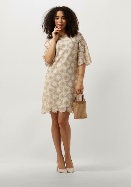 ANA ALCAZAR Robe midi DRESS SLEEVES 040419-3473 en beige - large