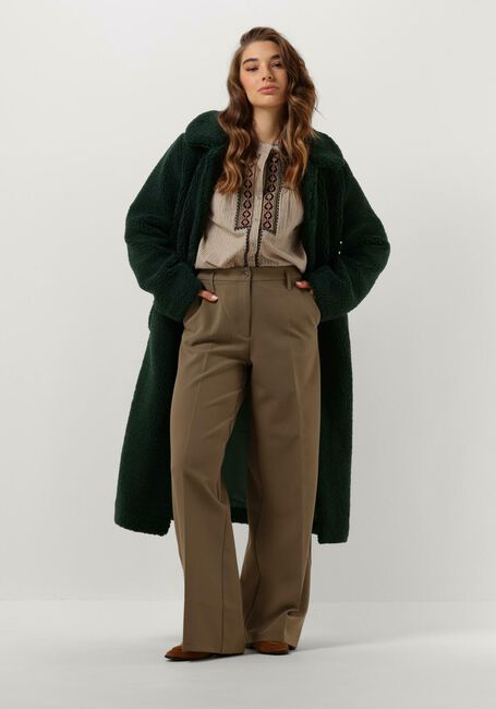 ANOTHER LABEL Manteau en fausse fourrure MOUSSY COAT Vert foncé - large