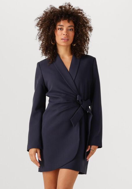 JOSH V Mini robe JV BONITA WRAP DRESS Bleu foncé - large