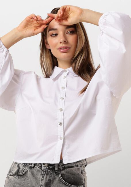 Witte CO'COUTURE  COTTON CRISP CHRISTEL SHIRT - large