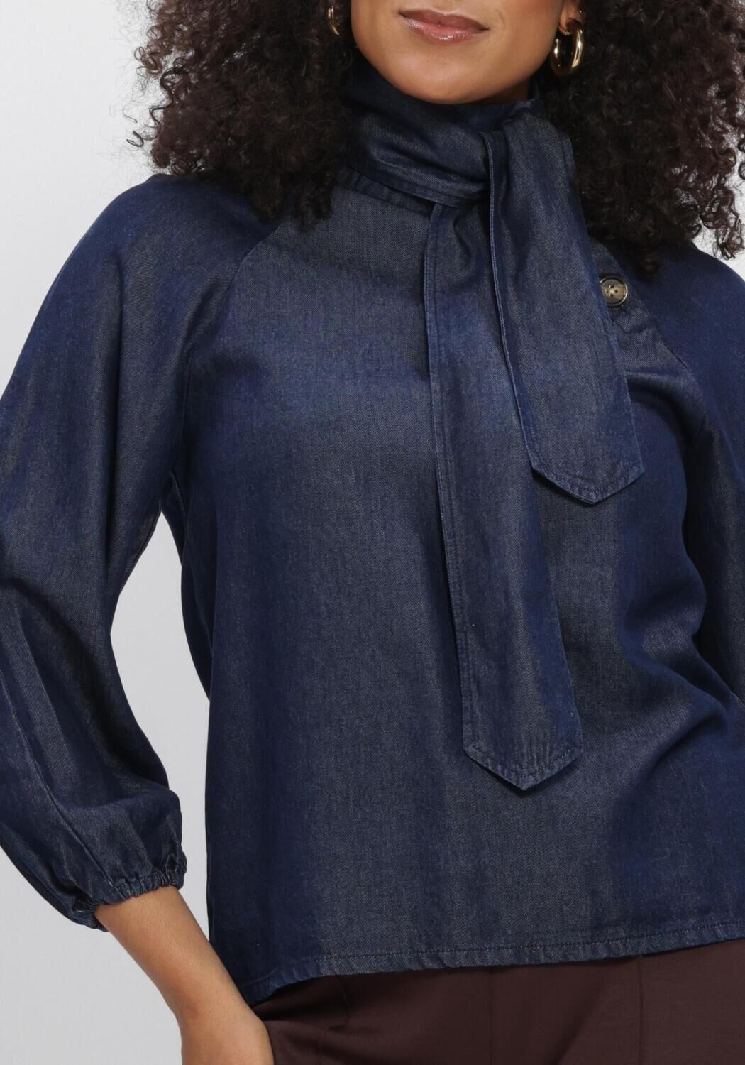 Blauwe AIMEE THE LABEL  JESPERW6 BLOUSE - large