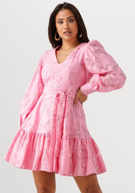 Roze SELECTED FEMME Mini jurk SLFCALLI-SADIE LS SHORT V-NECK DRESS FF - large