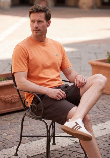 LACOSTE T-shirt COTTON T-SHIRT en orange - large