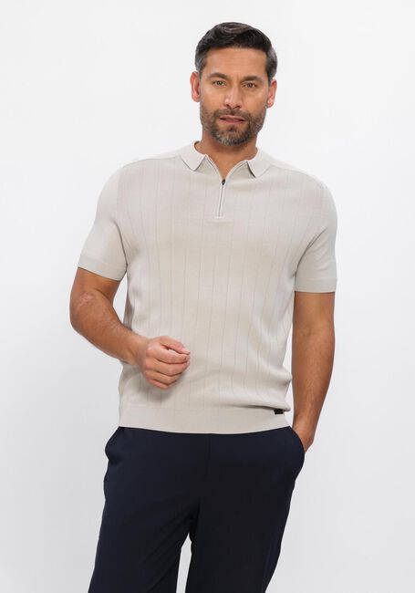 GENTI Polo POLO ZIP SS 1260 en beige - large