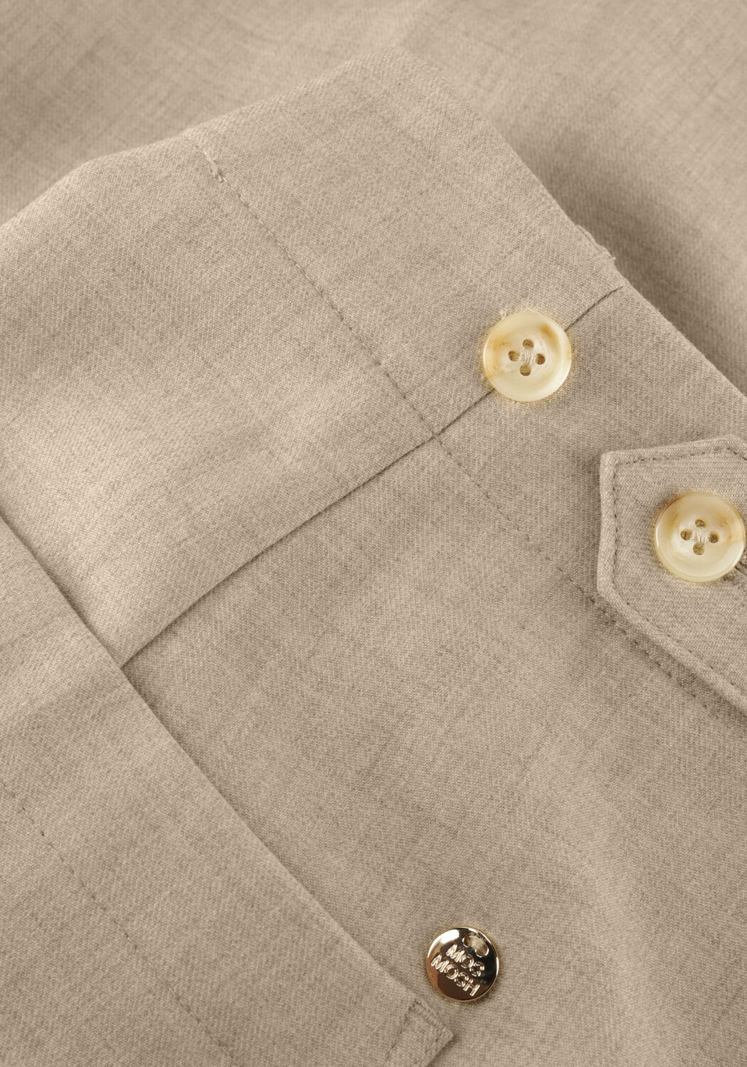 MOS MOSH Pantalon &eacute;vas&eacute; MMLEYSA FLAIR PANT en beige - large