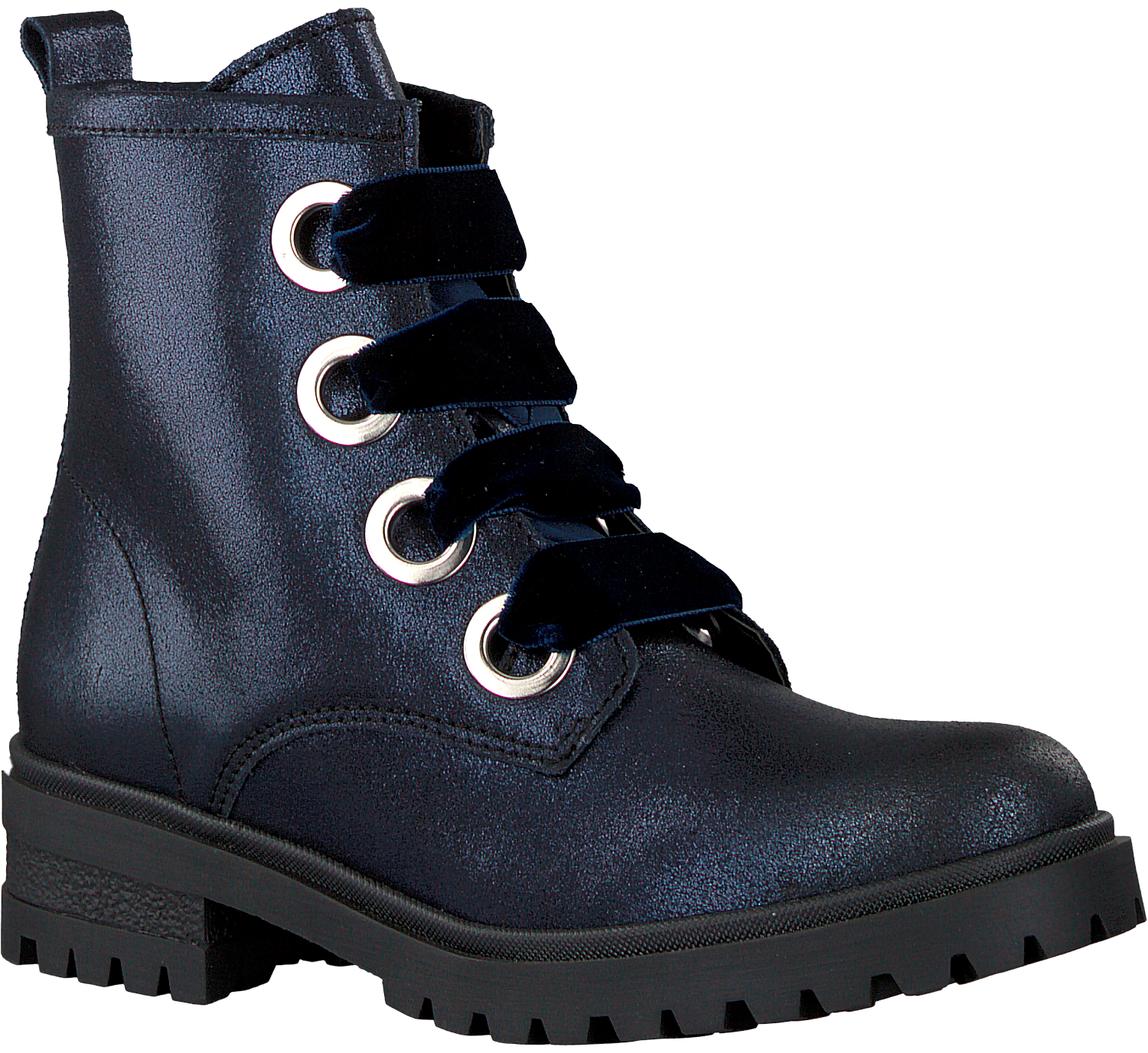 TOMMY HILFIGER Bottines à lacets METALLIC CLEATED LACE UP BOOT en bleu |  Omoda