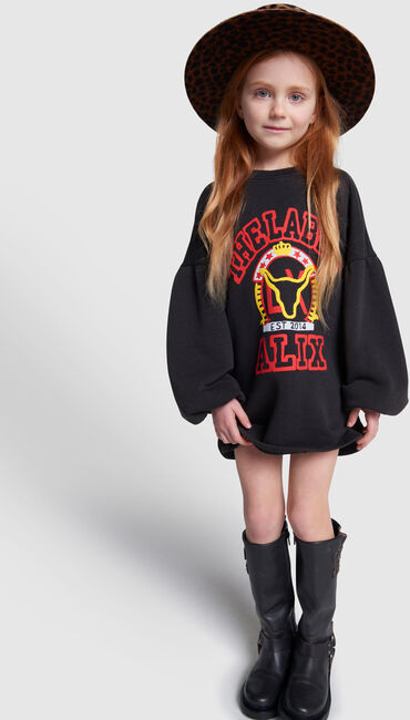 ALIX MINI Mini robe VARSITY SWEAT DRESS en noir - large