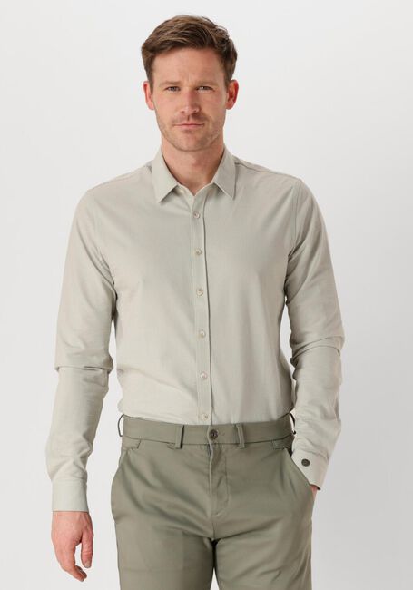 Groene CAST IRON Casual overhemd LONG SLEEVE SHIRT TEC DOBBY JERSEY STRIPE - large