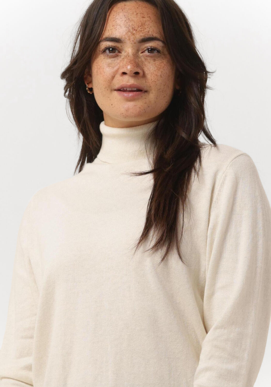 LEVETE ROOM Col roul&eacute; LR-VILKE 2 PULLOVER en gris - large