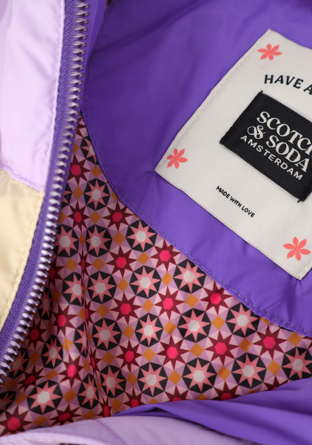 SCOTCH SODA Veste matelass 168038 22 FWGM A10 en violet Omoda