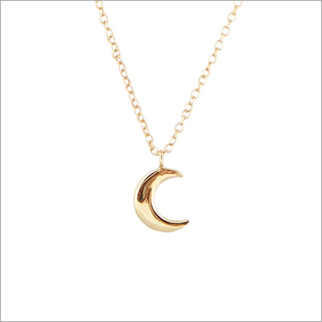 Gouden ALLTHELUCKINTHEWORLD Ketting FORTUNE NECKLACE MOON - large