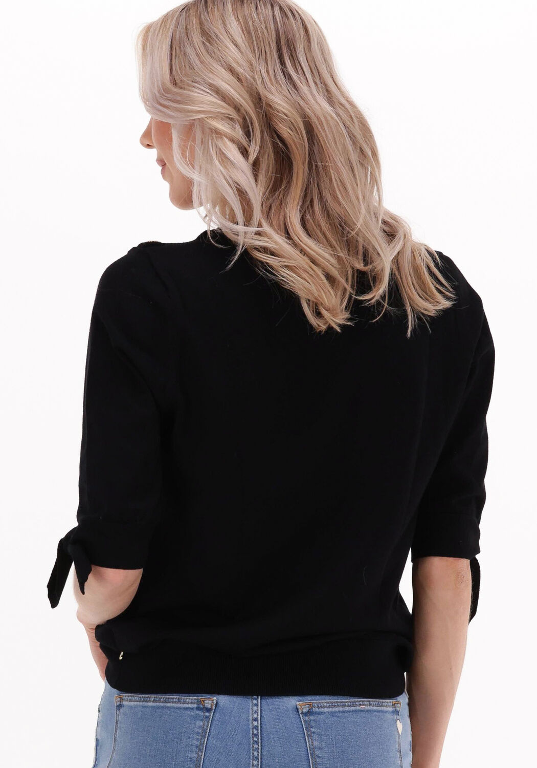 Zwarte FABIENNE CHAPOT Trui MOLLY SHORT SLEEVE PULLOVER Omoda