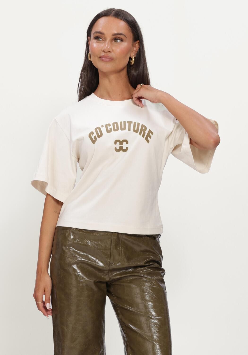 Gebroken wit CO'COUTURE Tops & T-shirts 43013 ZENGACC TEE O-NECK - large