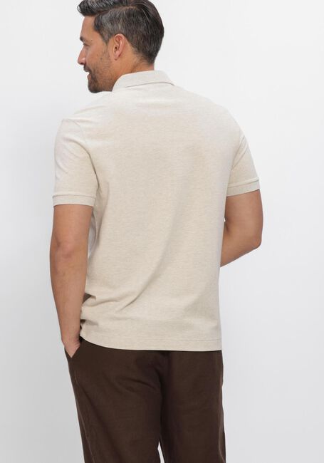 LACOSTE Polo REGULAR FIT COTTON BLEND POLO SHIRT en beige - large