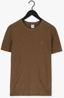 CAST IRON T-shirt SHORT SLEEVE R-NECK COTTON SLUB en marron