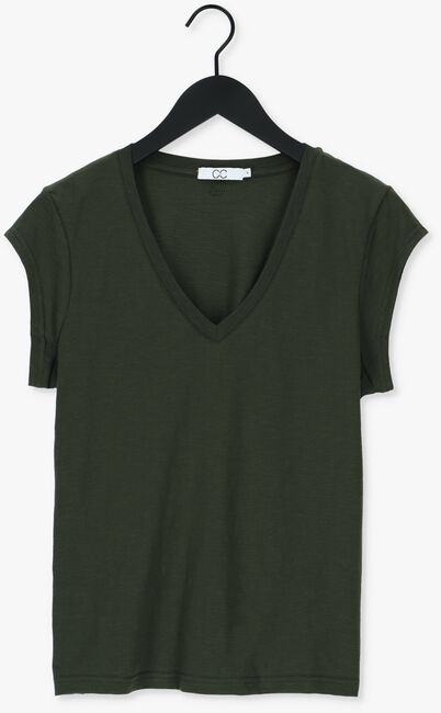 CC HEART T-shirt BASIC V-NECK TSHIRT Vert foncé - large