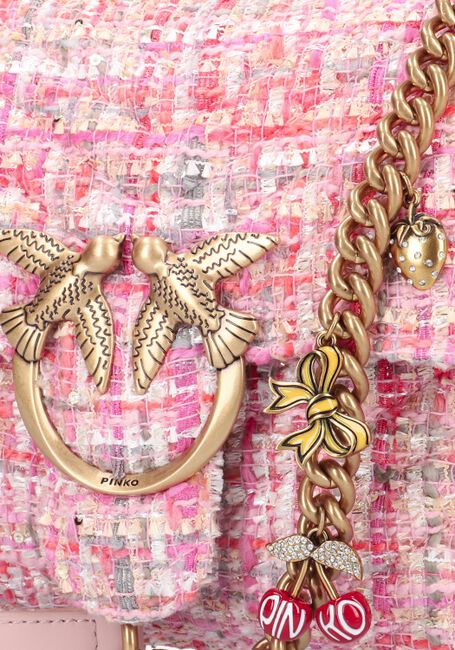 Roze PINKO Schoudertas LOVE LADY PUFF CHREVRON LUX Roze PINKO Schoudertas LOVE LADY PUFF CHREVRON LUX - large