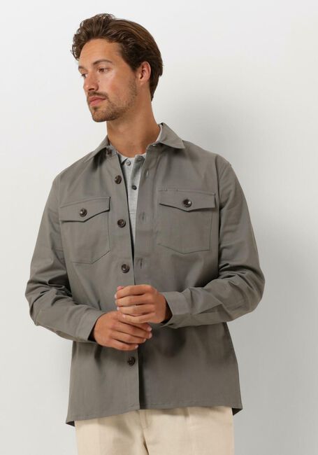 PROFUOMO Surchemise OVERSHIRT BASIC en vert - large
