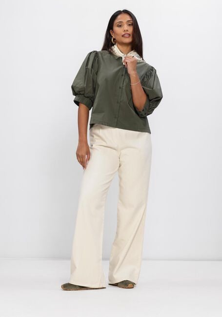 NEO NOIR ETTA POPLIN SHIRT Blouses Vert fonc&eacute; - large