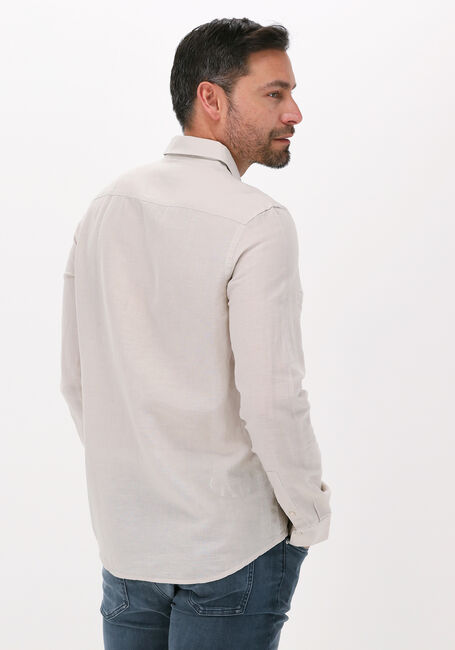 Beige CALVIN KLEIN Casual overhemd COTTON LINEN CHEST POCKET SHIRT - large