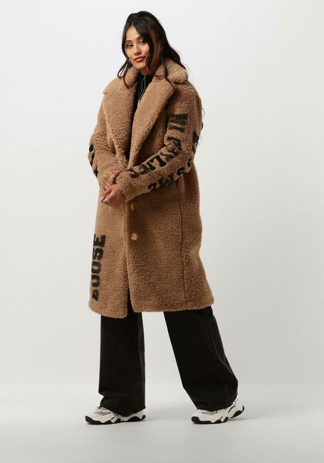 GOOSECRAFT Manteau Teddy GC RHONDA SCRIPT COAT en cognac - large