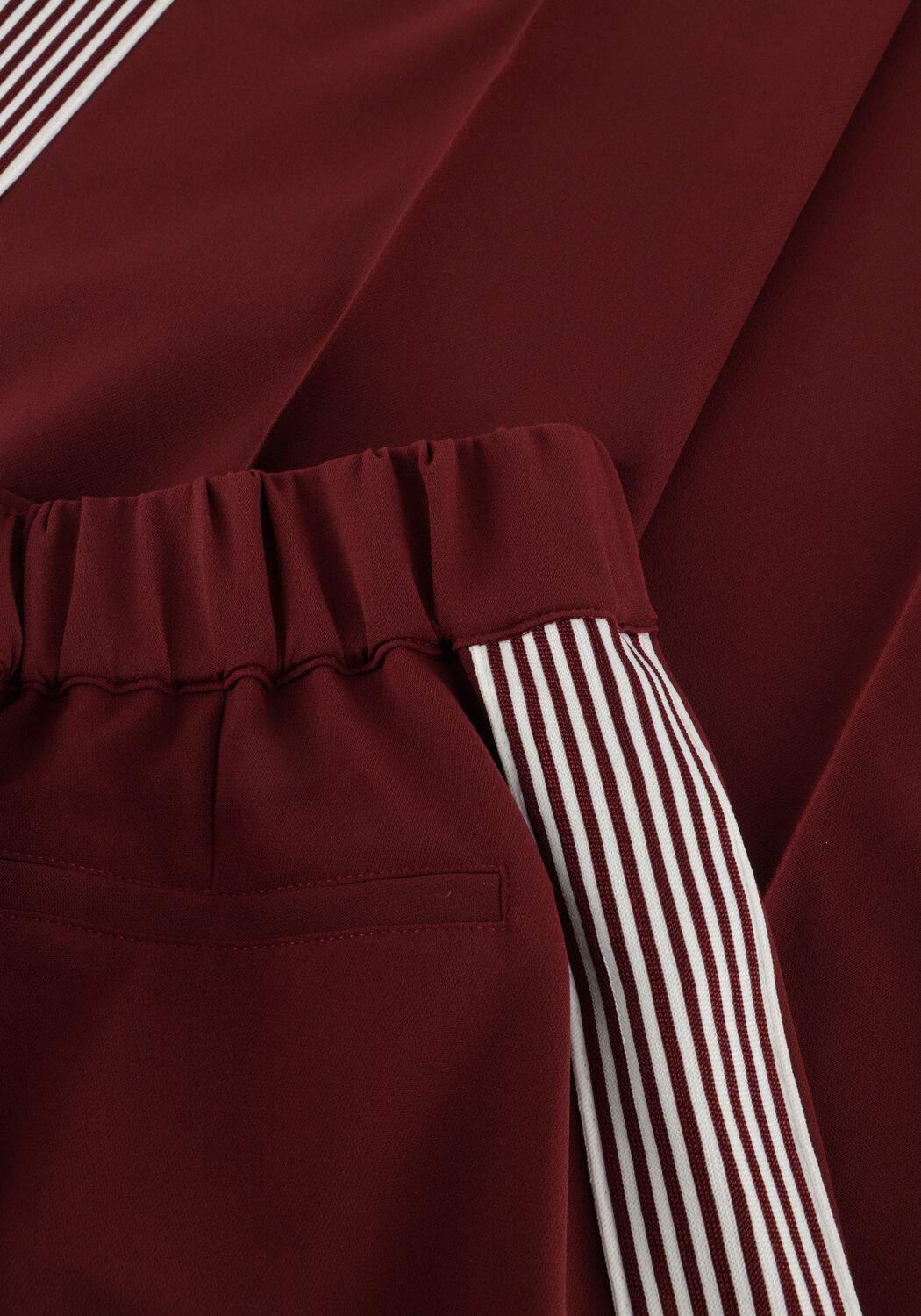 EST'SEVEN Pantalon large JUNE TROUSER Bordeaux - large