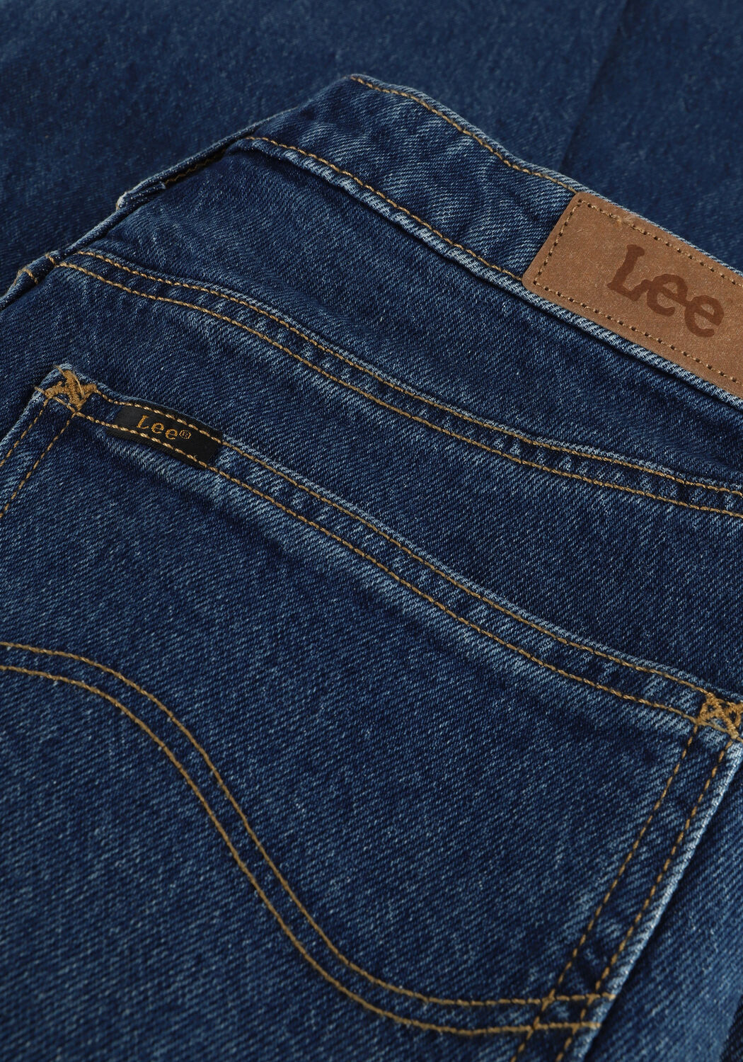 LEE Straight leg jeans CAROL (REGULAR STRAIGHT CROPPE en bleu - large