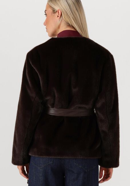 VANESSA BRUNO Manteau en fausse fourrure FABU BLOUSON ML en marron - large