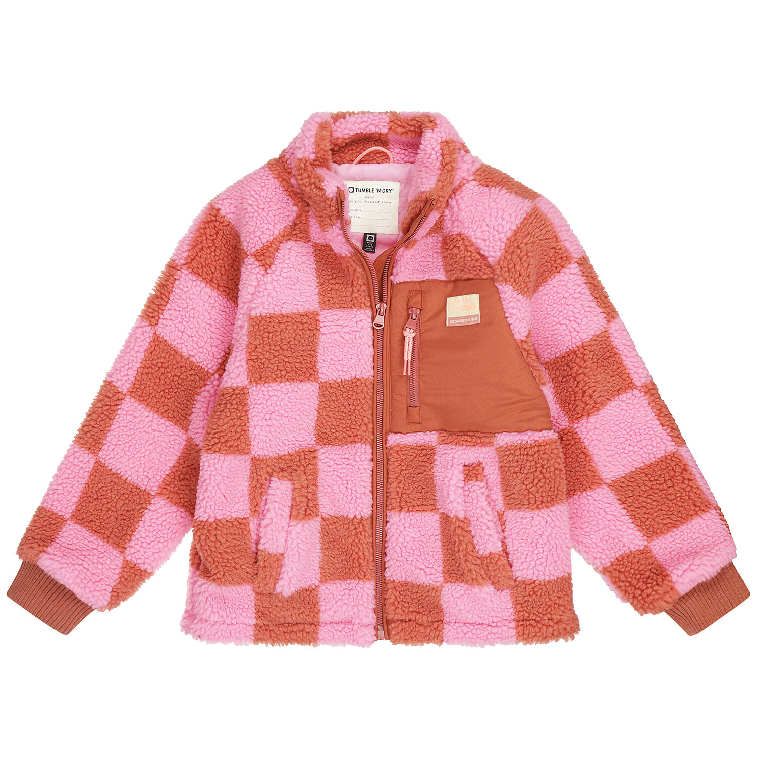 TUMBLE 'N DRY Manteau Teddy ALICE en rose - medium