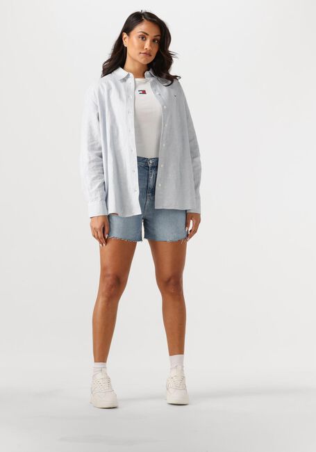CALVIN KLEIN Pantalon courts MOM SHORT en bleu - large