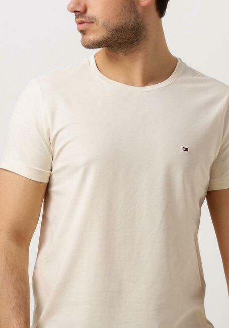 TOMMY HILFIGER T-shirt STRETCH SLIM FIT TEE en beige - large