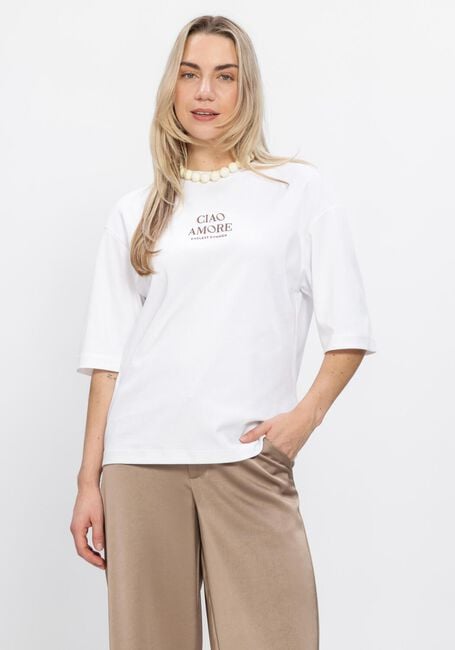 Witte BEAUMONT T-shirt ROWY T-SHIRT - large