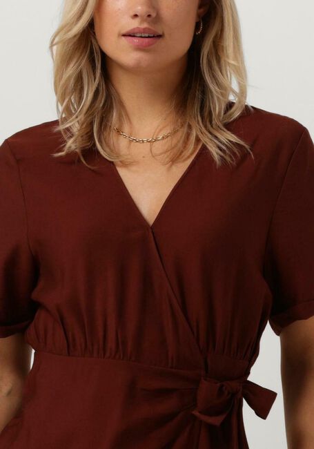 ANOTHER LABEL Mini robe CIEL DRESS en marron - large