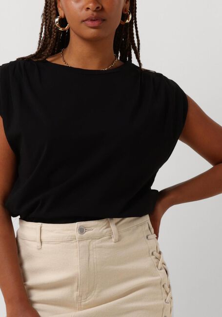 CATWALK JUNKIE Haut PLEATED SHOULDER TOP en noir - large