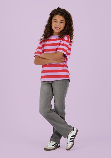 Rode VINGINO T-shirt BASIC-TEE STRIPE Rode VINGINO T-shirt BASIC-TEE STRIPE - large