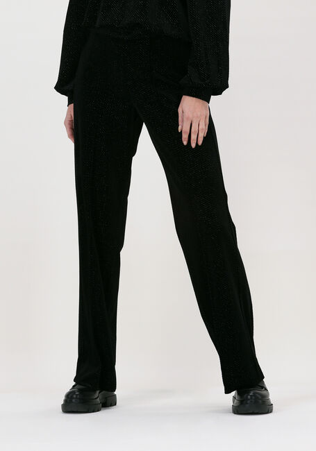 SECOND FEMALE Pantalon large SACHA TROUSERS en noir - large