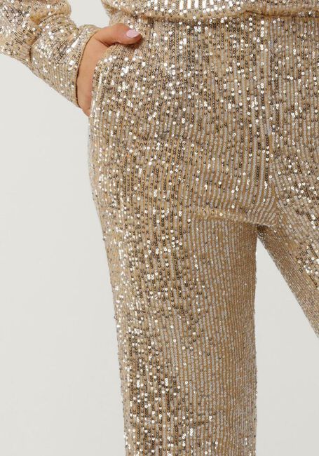 Gouden SECOND FEMALE Pantalon SHINE ON TROUSERS - large