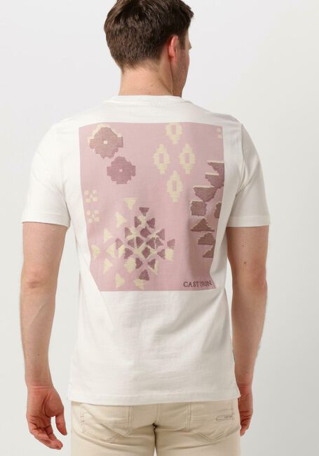 Gebroken wit CAST IRON T-shirt SHORT SLEEVE R-NECK REGULAR FIT COTTON - large