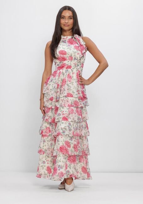 NEO NOIR Robe maxi MARLI BIG FLOWER DRESS Cr&egrave;me - large