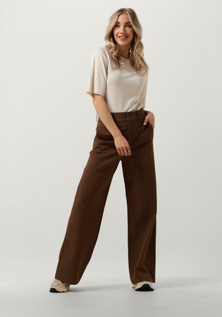 VANILIA Pantalon TAILORED TWILL en marron - large
