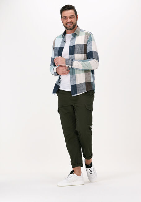 Groene CAST IRON Casual overhemd LONG SLEEVE SHIRT BOLD CHECK SLUB COTTON Groene CAST IRON Casual overhemd LONG SLEEVE SHIRT BOLD CHECK SLUB COTTON - large