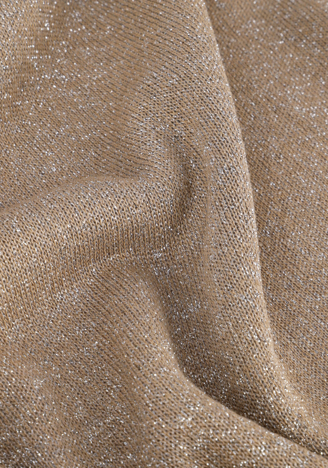 SUMMUM Haut OVERSIZED SLEEVELESS SWEATER SHIMMERING LUREX KNIT en marron - large